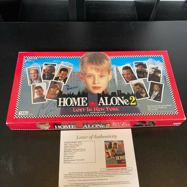 Macaulay Culkin Signed Autographed Original Home Alone 2 Board Game With JSA COA