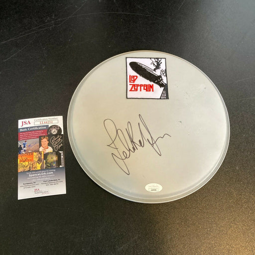 John Paul Jones Signed Led Zeppelin Drumhead With JSA COA