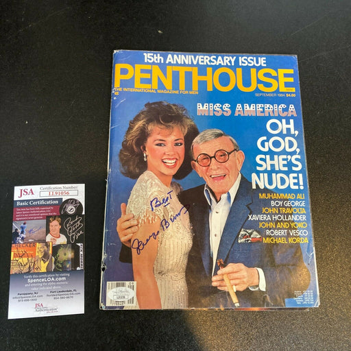 George Burns Signed Autographed 1984 Penthouse Magazine With JSA COA