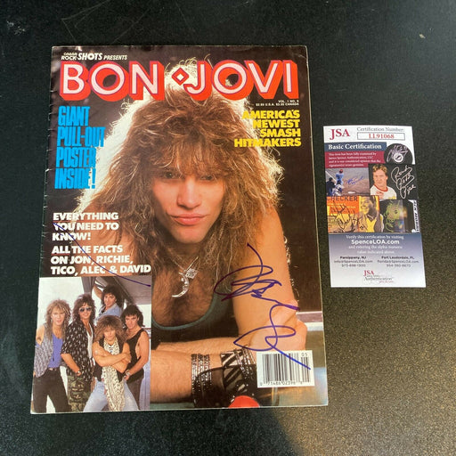 Jon Bon Jovi Signed Autographed Vintage Magazine With JSA COA