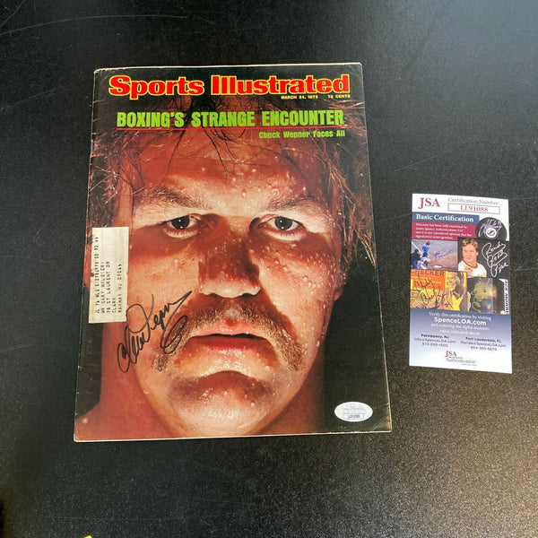 Chuck Wepner Signed 1975 Sports Illustrated Magazine Boxing JSA COA