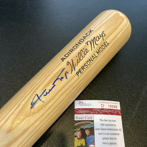 Willie Mays Signed Autographed Adirondack Game Model Baseball Bat JSA COA