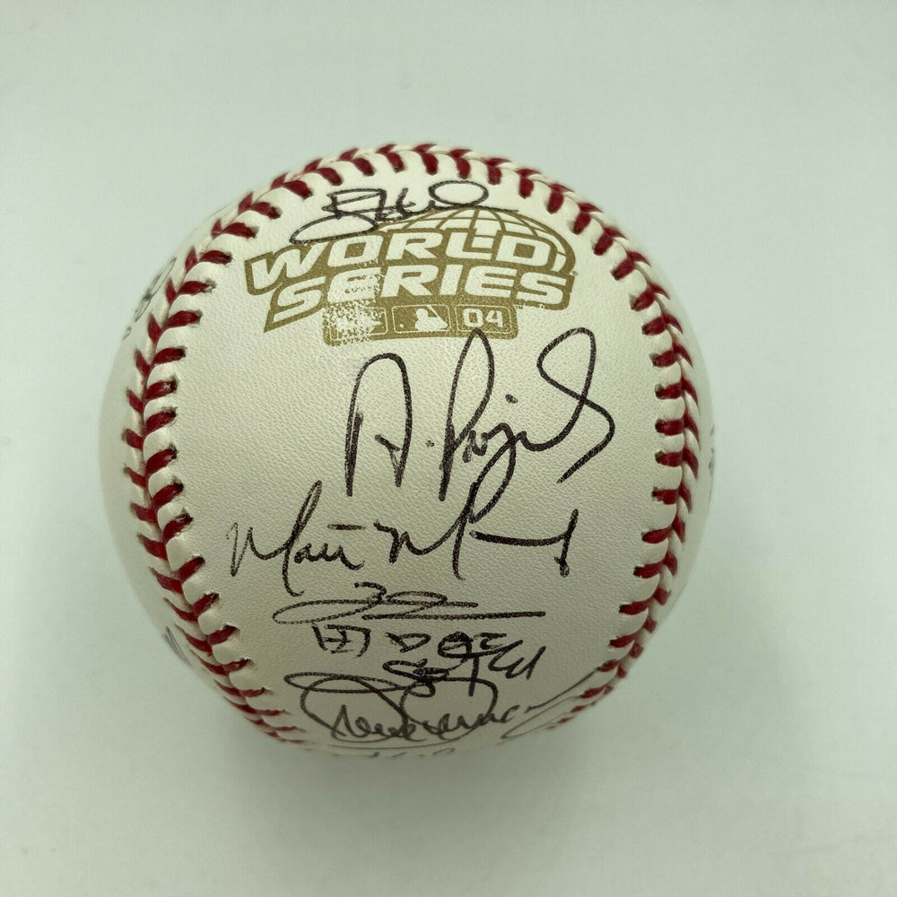 2004 St. Louis Cardinals NL Champs Team Signed World Series Baseball MLB Holo