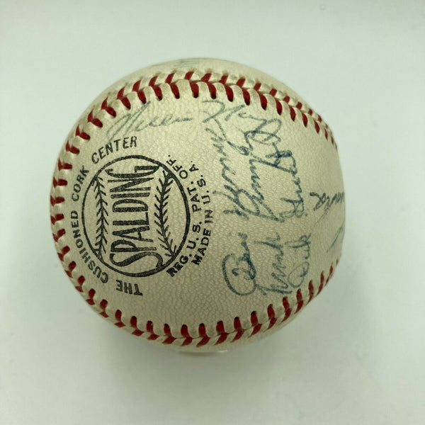 1967 New York Giants Team Signed National League Baseball Willie Mays JSA COA