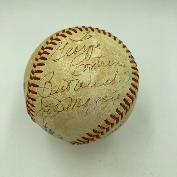 Joe Dimaggio Signed Autographed American League Baseball JSA COA