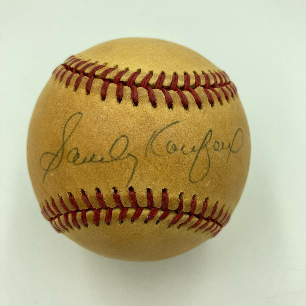 Sandy Koufax Signed Vintage National League Feeney Baseball With JSA COA