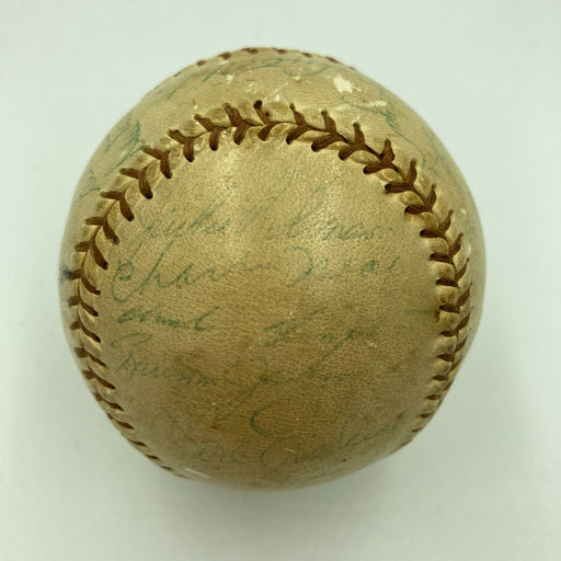 Jackie Robinson & Roy Campanella 1956 Brooklyn Dodgers Team Signed Baseball JSA