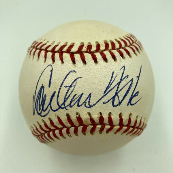 Carlton Fisk Signed Autographed Official American League Baseball JSA COA