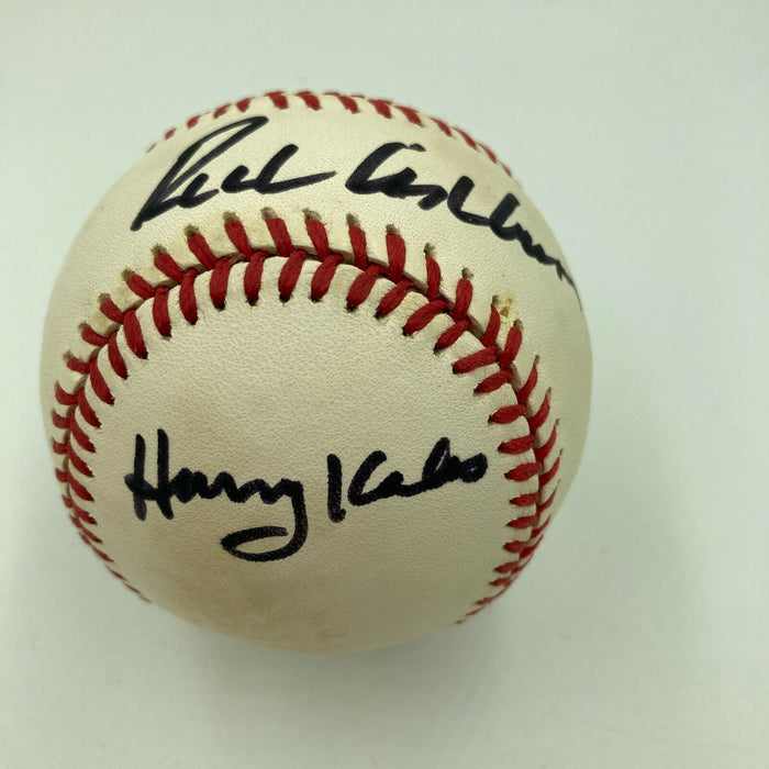 Phillies Broadcaster Signed Baseball Harry Kalas Richie Ashburn Andy Musser JSA