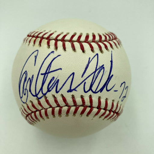 Carlton Fisk Signed Autographed Official Major League Baseball JSA COA