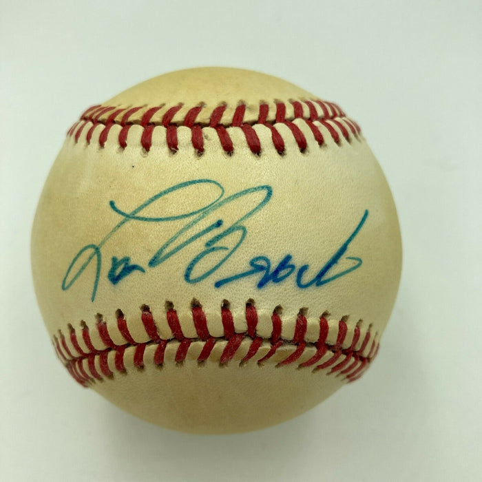 Lou Brock Signed Autographed Official Major League Baseball JSA COA