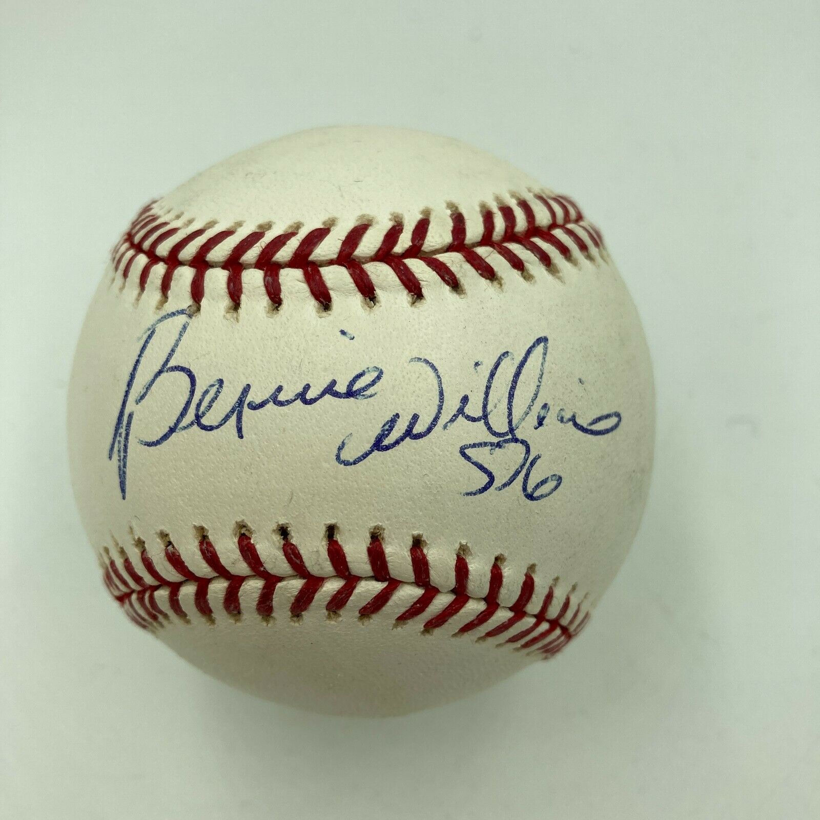 Bernie Williams Signed Baseball, Autographed Bernie Williams