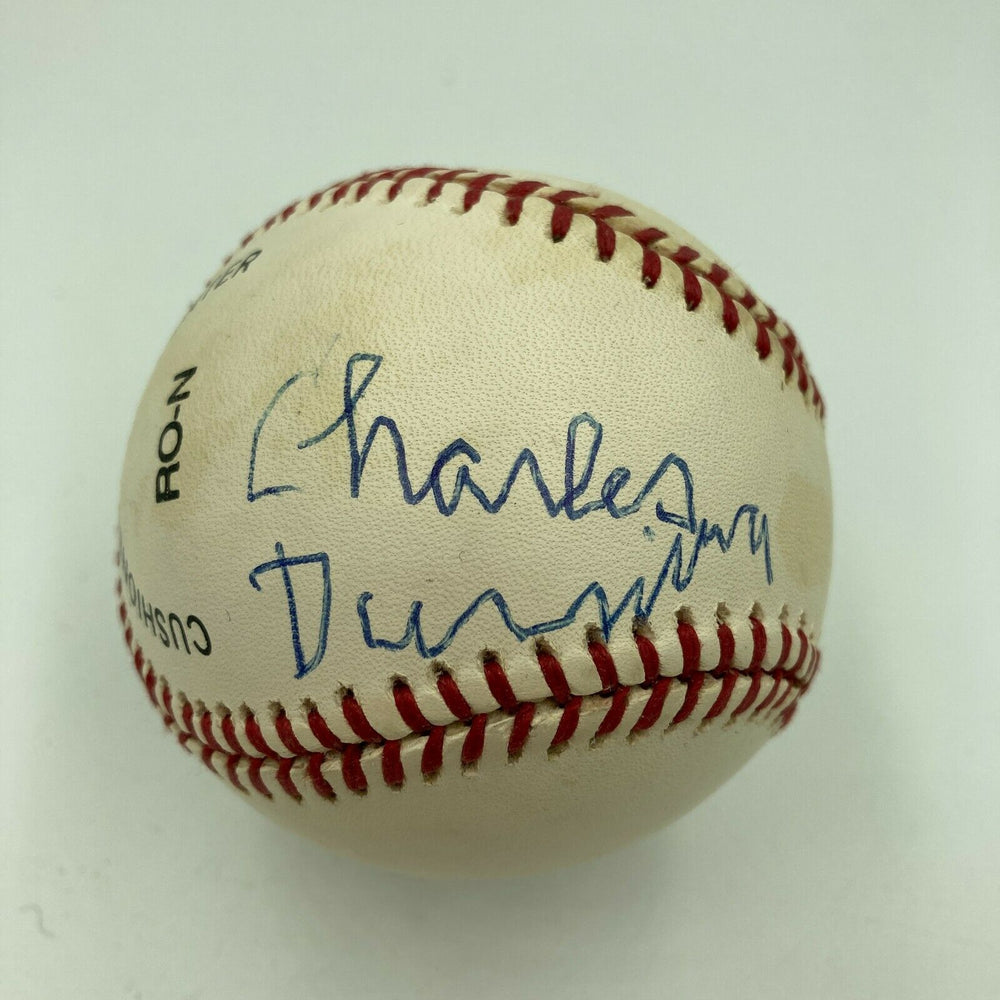 Charles Durning Signed Autographed Baseball JSA COA Movie Star