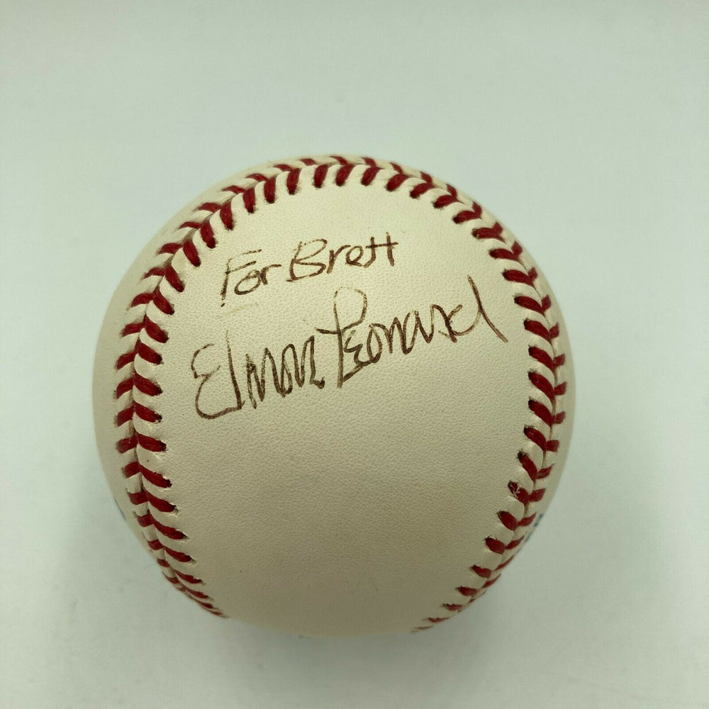 Elmore Leonard Novelist Signed Autographed Baseball JSA COA