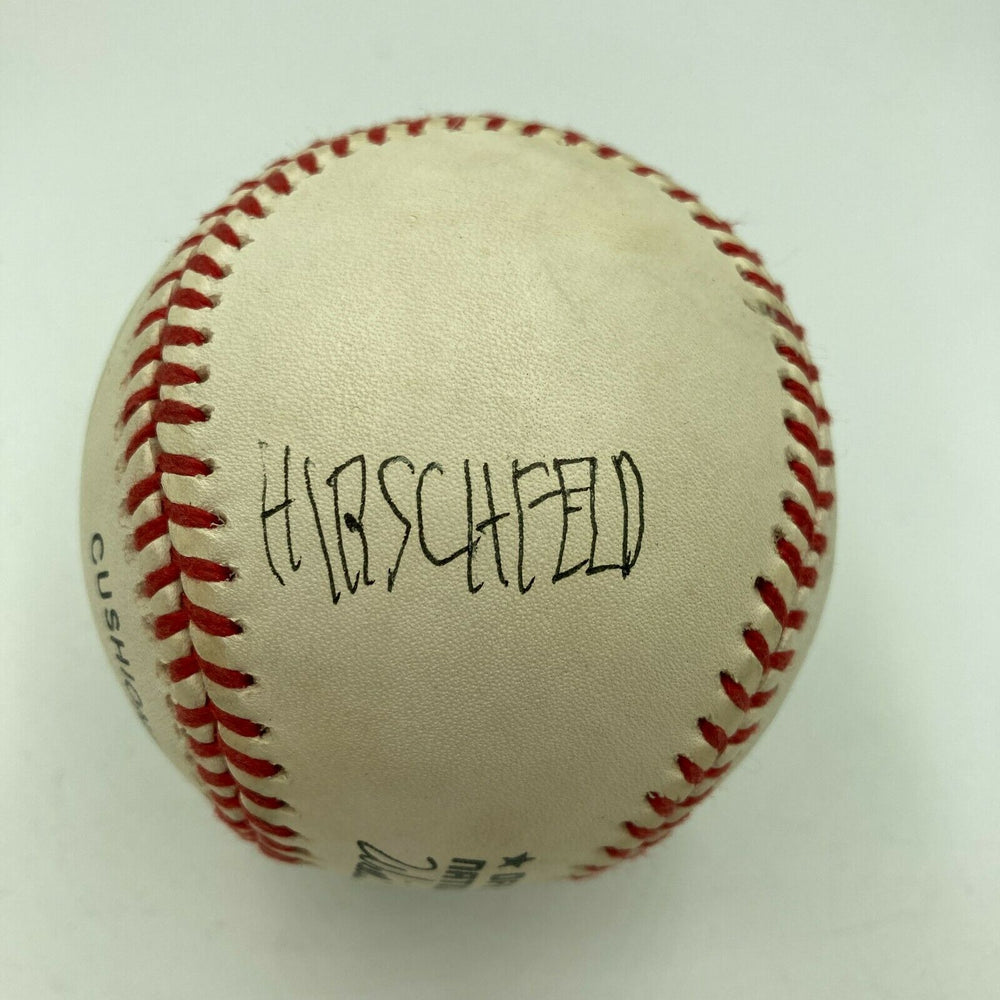 Al Hirschfeld Caricaturist Signed Autographed Baseball JSA COA