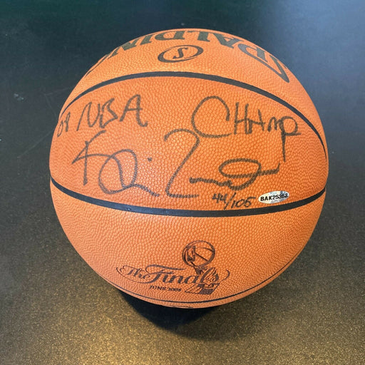 Kevin Garnett "2008 NBA Champ" Signed Official Finals Game Basketball UDA COA