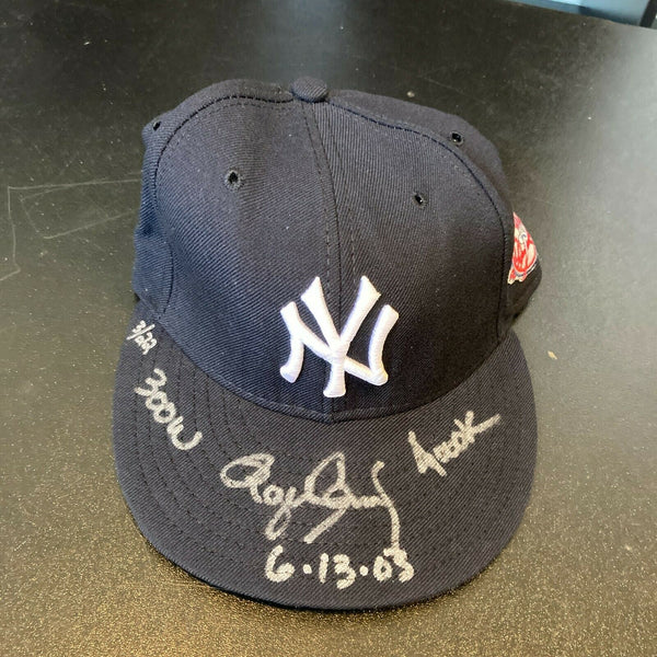 Roger Clemens "300 Wins 4000Ks 6-13-00" Signed Yankees Hat Tristar & MLB Holo