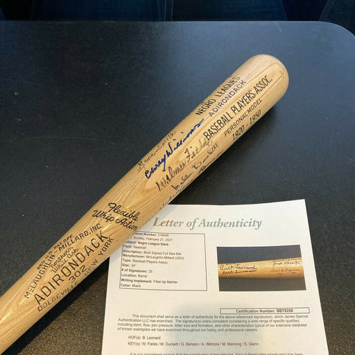 Josh Gibson Jr. Negro League Legends 1920-1950 Multi Signed Baseball Bat JSA