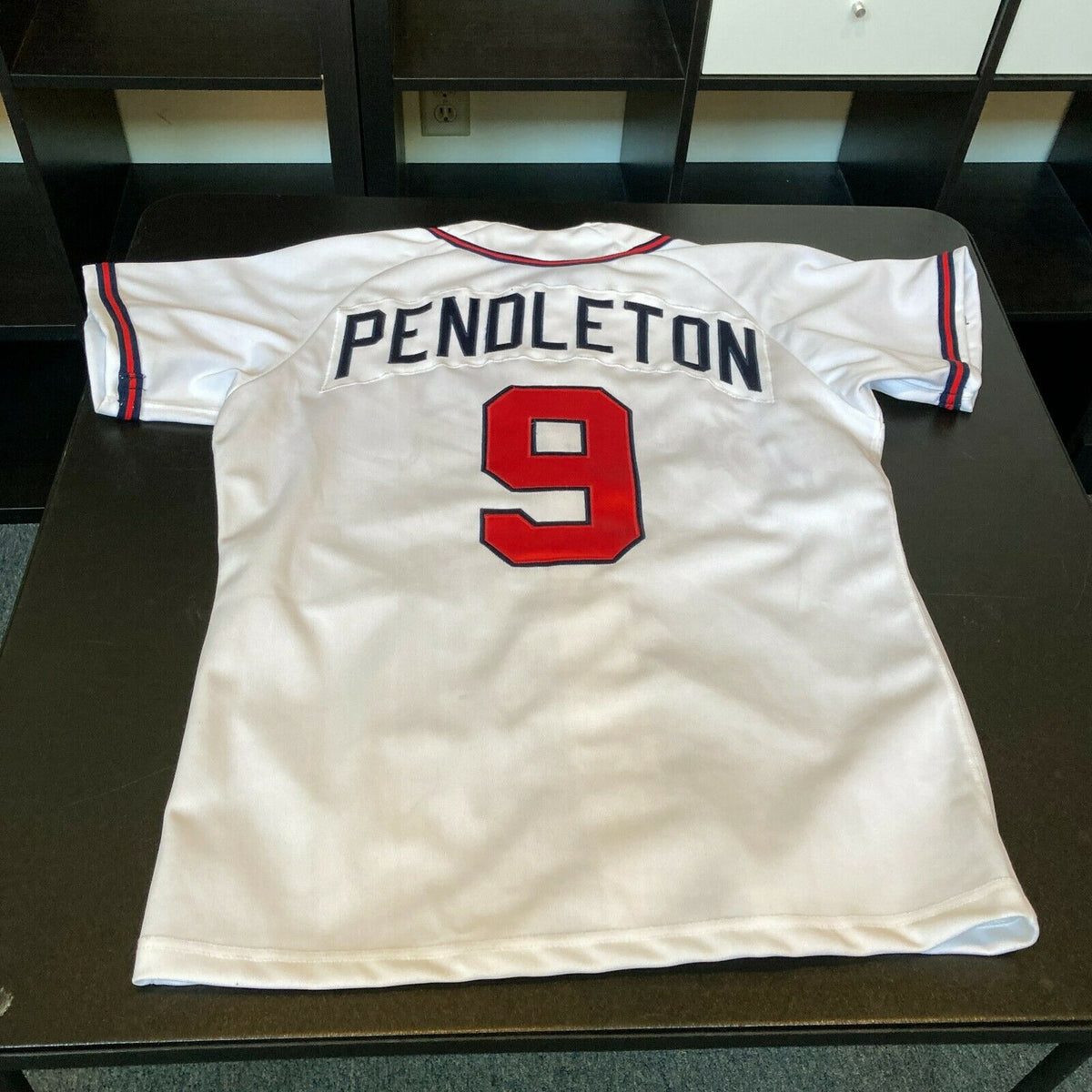 Braves Authentics: Terry Pendleton Game-Used 4th of July Jersey - 7/4/2014