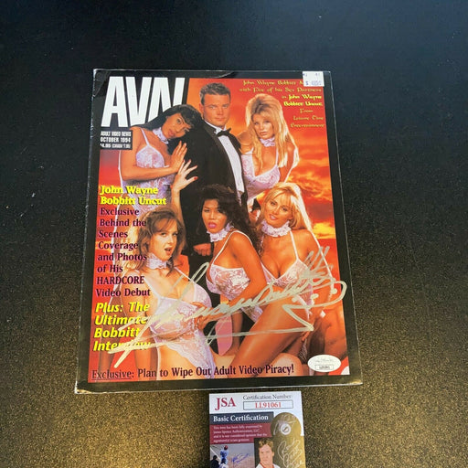 John Wayne Bobbitt Signed Autographed AVN Porn Magazine With JSA COA