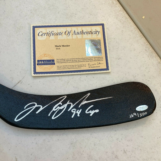 Mark Messier Signed Stanley Cup Game 7 Winning Goal Hockey Stick Steiner COA