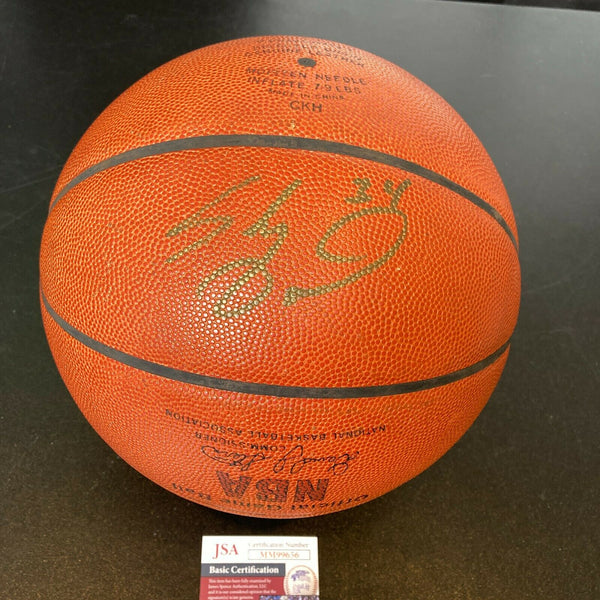 Shaquille O'neal Signed Spalding NBA Game Used Basketball With JSA COA