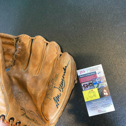 Don Newcombe Signed 1950's Game Model Baseball Glove With JSA COA