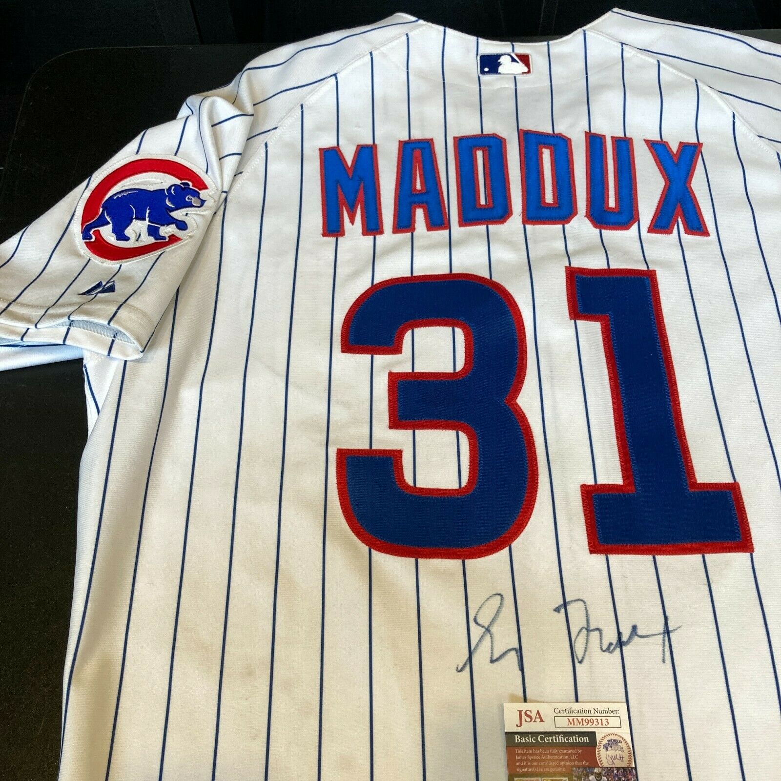maddux autographed jersey