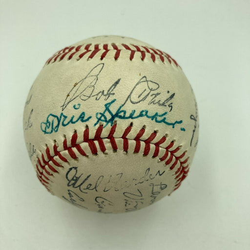 Beautiful Tris Speaker Sweet Spot Single Signed Baseball With JSA COA