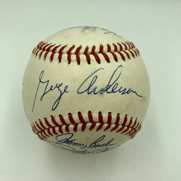 1970 Cincinnati Reds Team Signed Baseball Sparky Anderson Pete Rose