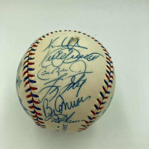 1995 All Star Game Team Signed Baseball Kirby Puckett & Cal Ripken Jr.