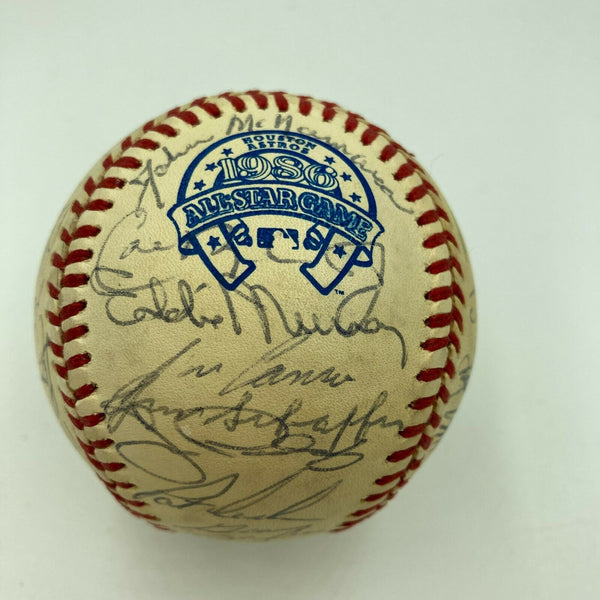 1986 All Star Game Team Signed Baseball Kirby Puckett George Brett Don Mattingly