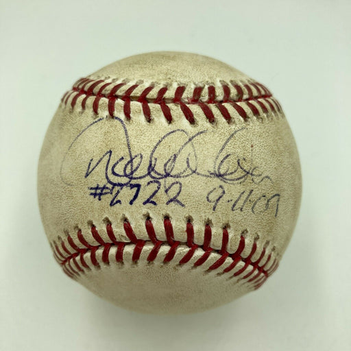 Derek Jeter Hit #2,722 Yankees All Time Leader Signed Game Used Baseball PSA DNA