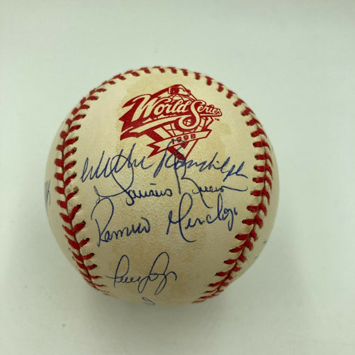 1998 New York Yankees World Series Champs Team Signed W.S. Baseball JSA COA