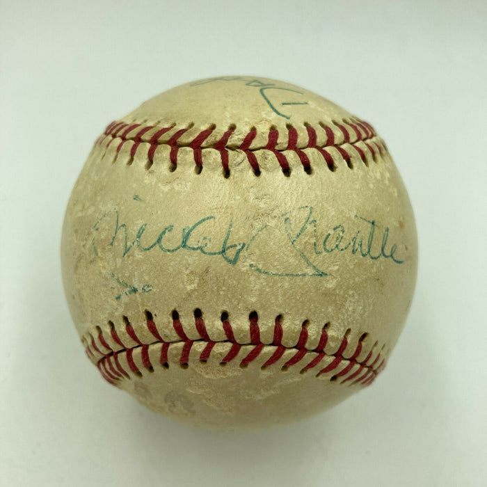 Mickey Mantle Signed Autographed Vintage 1960's Baseball With JSA COA