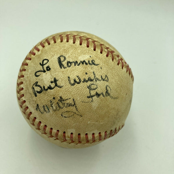 Vintage Whitey Ford Signed Autographed Baseball With JSA COA