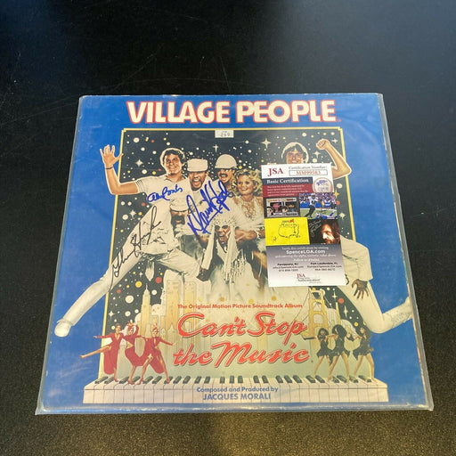 Village People Band Signed Autographed Record Album With 7 Signatures JSA COA