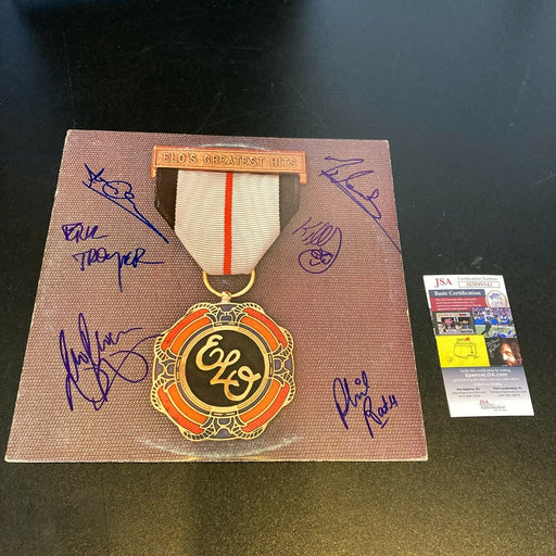 Electric Light Orchestra ELO (6) Signed Vintage LP Record Album JSA COA