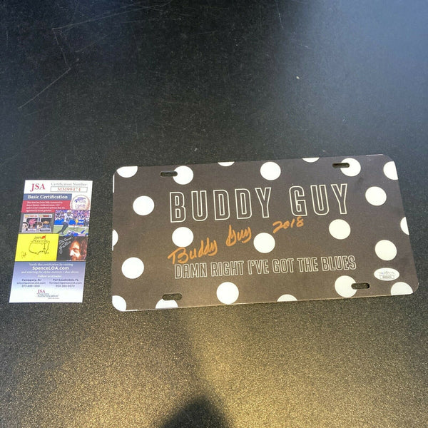 Buddy Guy Signed Autographed "I've Got The Blues" License Plate With JSA COA