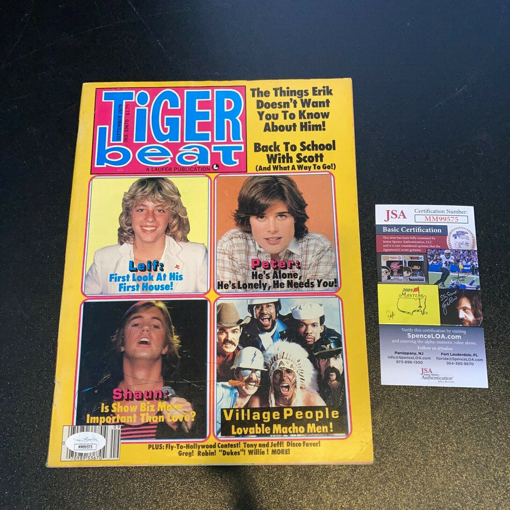 Shaun Cassidy Signed Autographed Tiger Beat Magazine With JSA COA