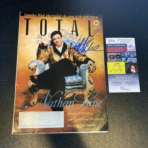 Nathan Lane Signed Autographed Magazine With JSA COA