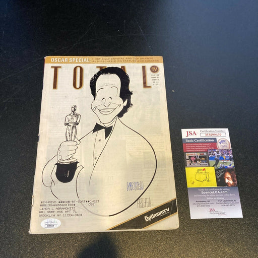 Al Hirschfeld Signed Autographed Magazine With JSA COA