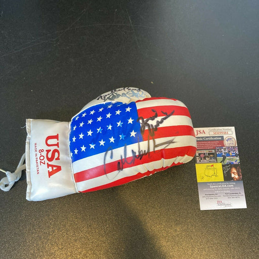 Carl Weathers, Talia Shire, Michael B. Jordan Signed Glove JSA COA Rocky Creed