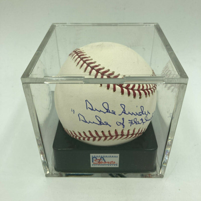Duke Snider "Duke Of Flatbush" Signed MLB Baseball PSA DNA Graded GEM MINT 10