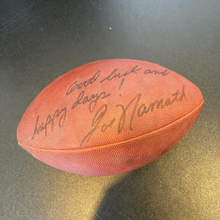 Joe Namath Signed Autographed Game Used Official Wilson NFL Football PSA DNA