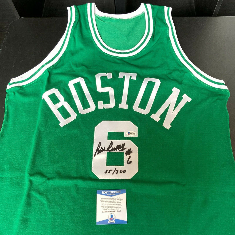 Bill Russell Signed Authentic 1962-63 Mitchell & Ness Boston Celtics Jersey BAS