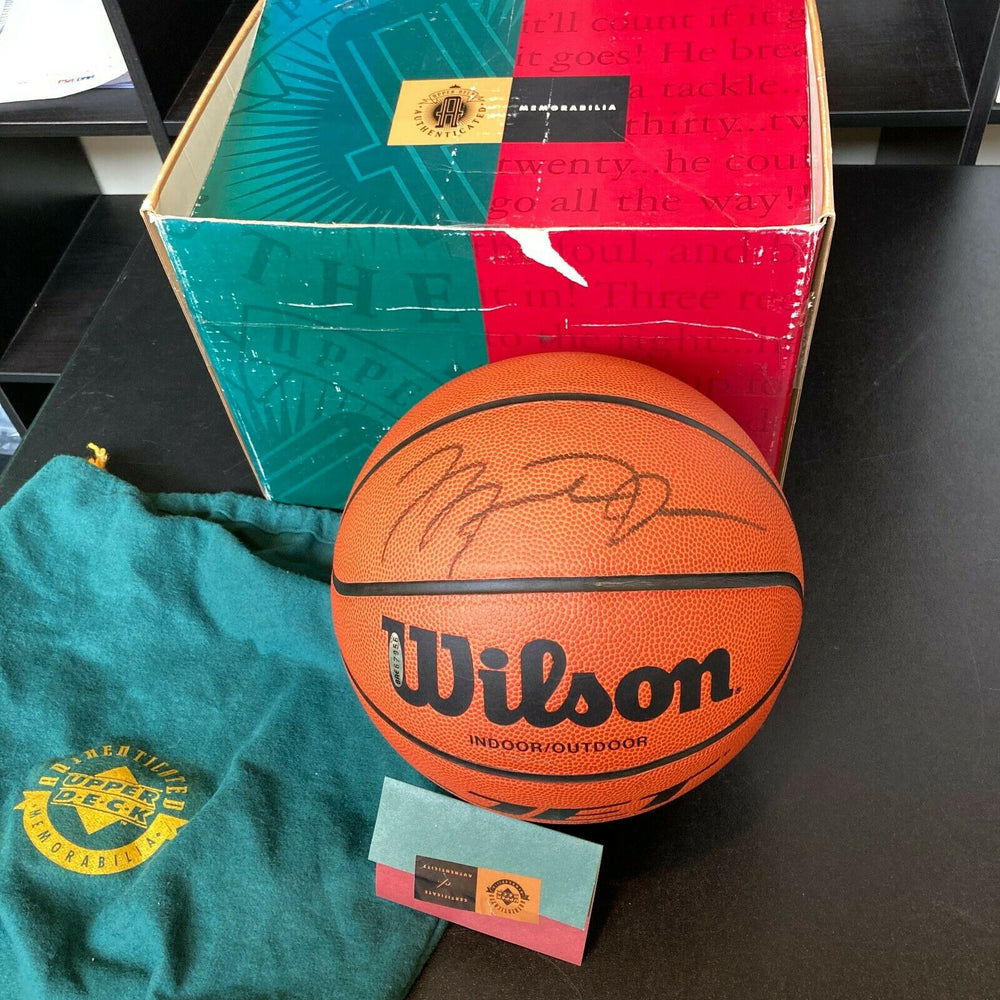 Michael Jordan Signed Autographed Basketball With UDA Upper Deck COA & Box