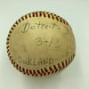 Mickey Lolich Signed Career Win No. 206 Final Out Game Used Baseball Beckett COA
