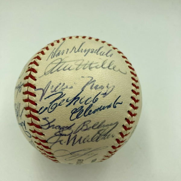 Roberto Clemente Willie Mays Hank Aaron 1961 All Star Game Signed Baseball JSA