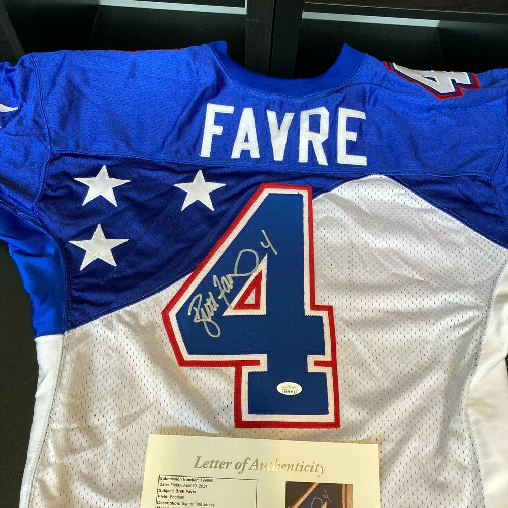 Brett Favre Signed Authentic 1995 Pro Bowl Game Issued Pro Cut Jersey —  Showpieces Sports